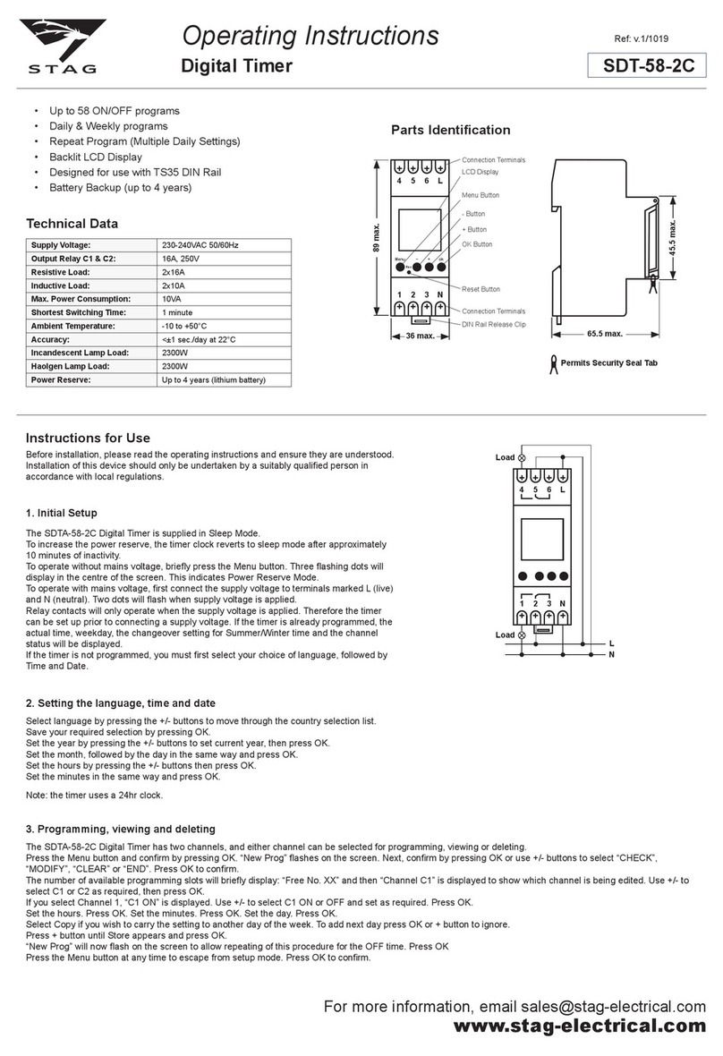 Stag SDT-58-2C operating instructions