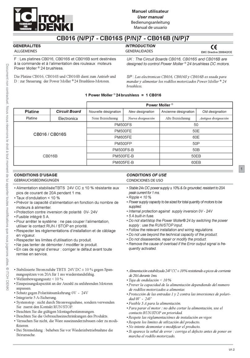 ITOH DENKI CB016 user manual
