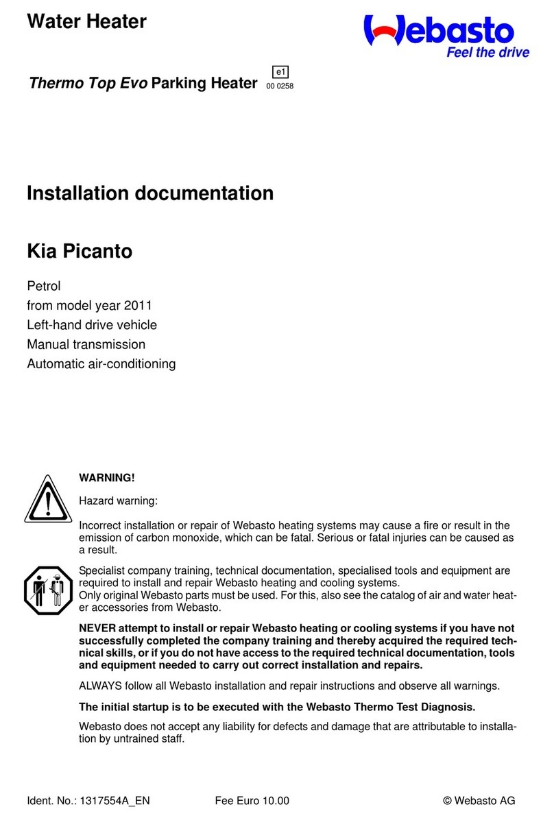 Webasto thermo top evo Installation