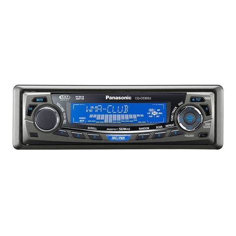 Panasonic CQC5403U - AUTO RADIO/CD DECK User manual