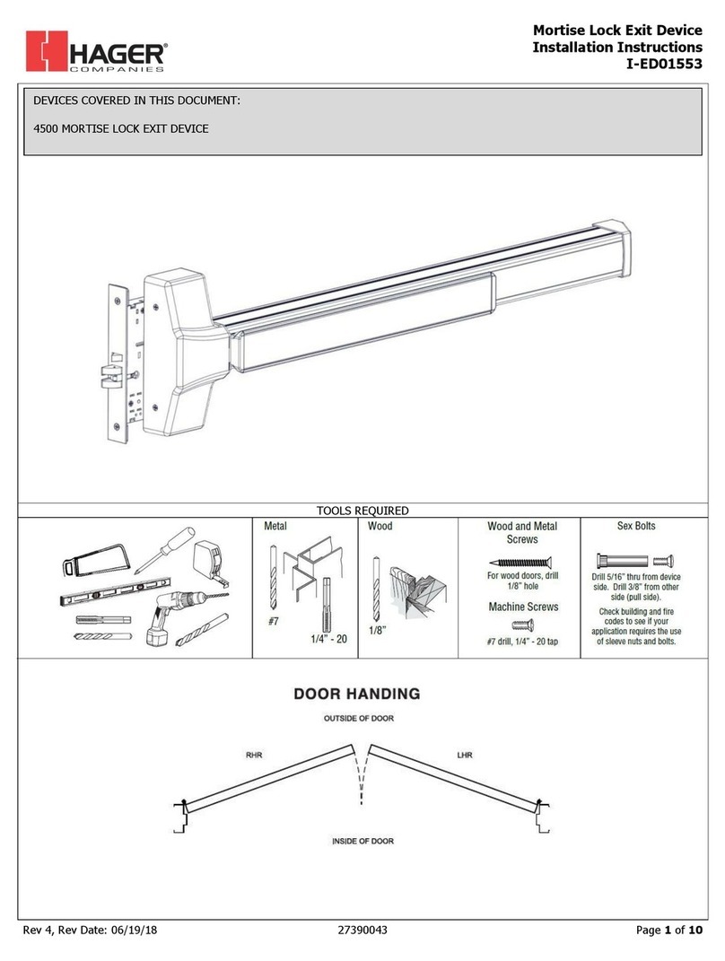 hager 4500 Series installation instructions