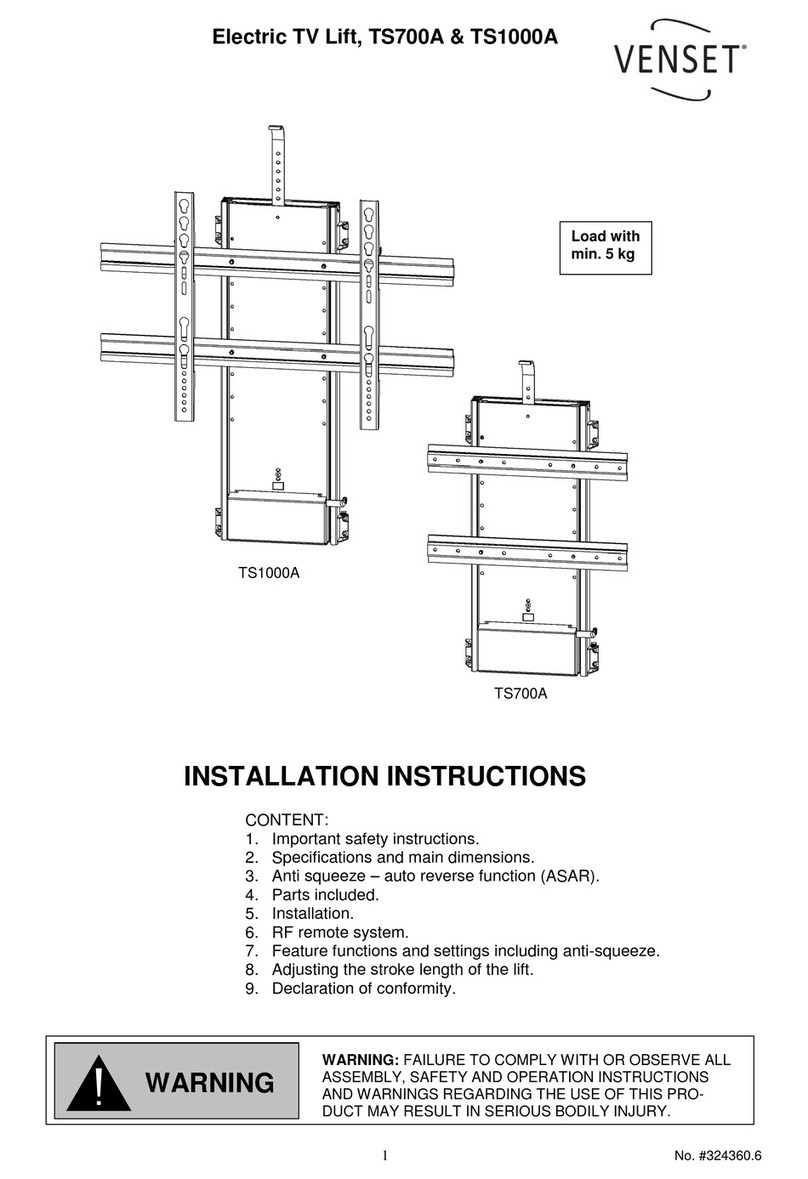 Venset TS700A installation instructions