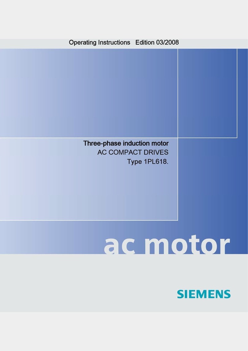 Siemens 1PL618 Series User manual