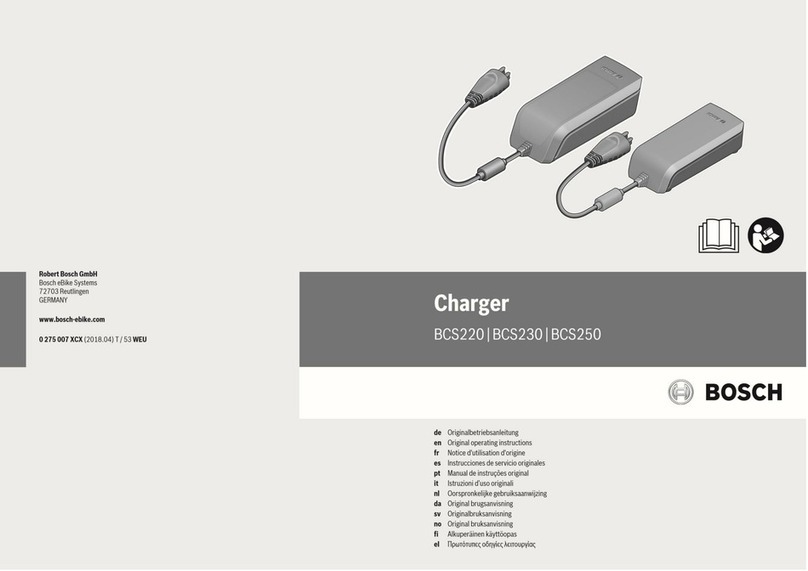 Bosch Standart Charger BCS220 User manual