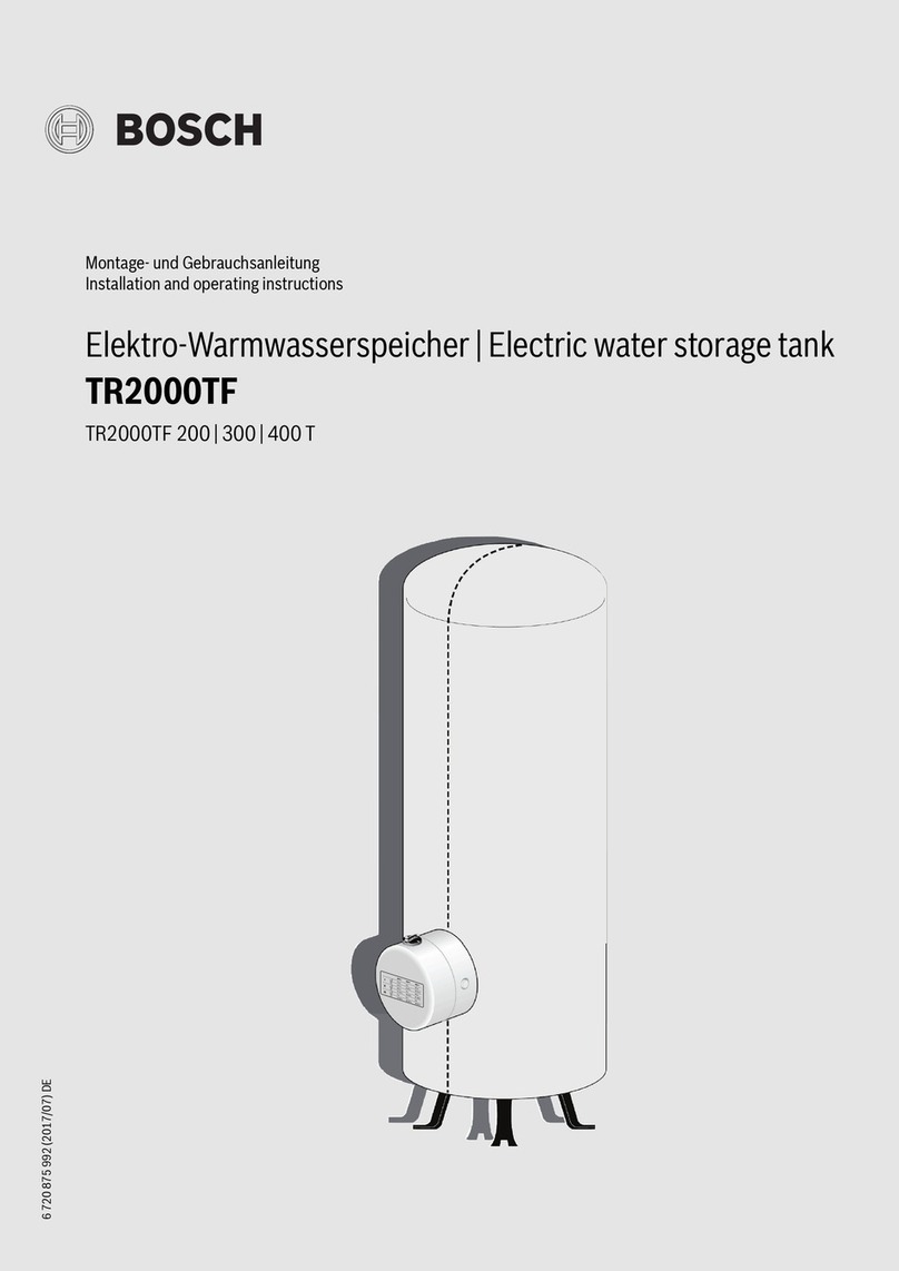 Bosch TR2000TF Series Installation and operating instructions Bosch TR2000TF Series Installation and operating instructions