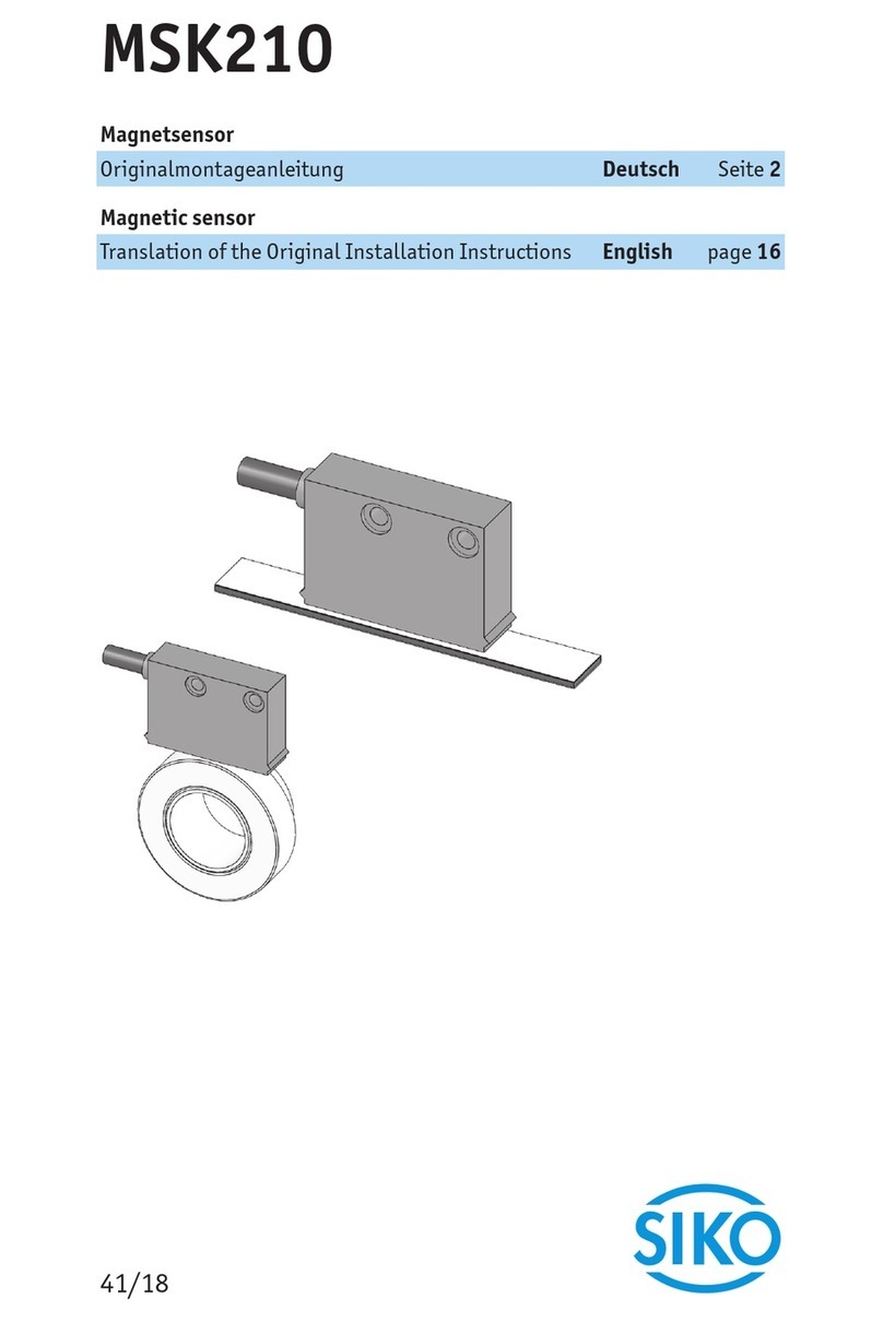 Siko MSK210 Translation of the original installation instructions