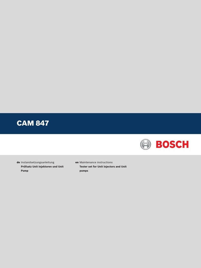 Bosch CAM 847 Maintenance instructions