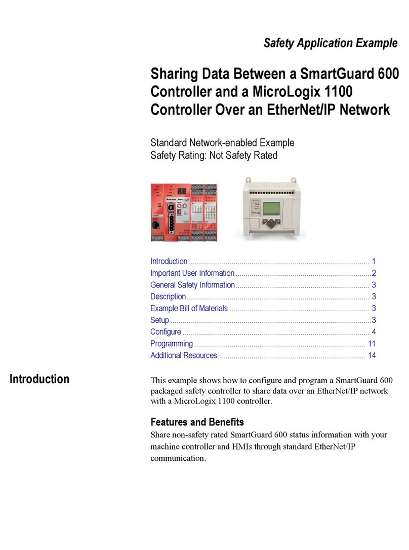 Rockwell Automation SmartGuard 600 User guide Rockwell Automation SmartGuard 600 User guide
