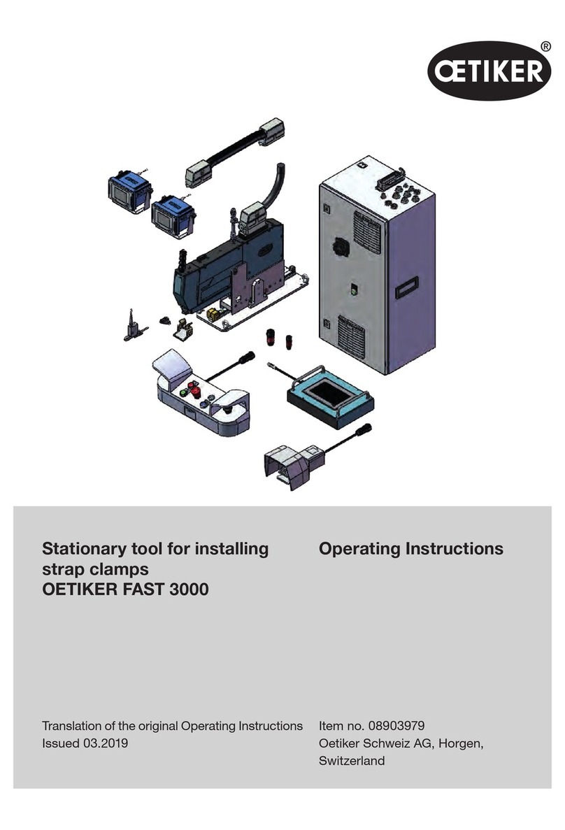 OETIKER FAST 3000 operating instructions