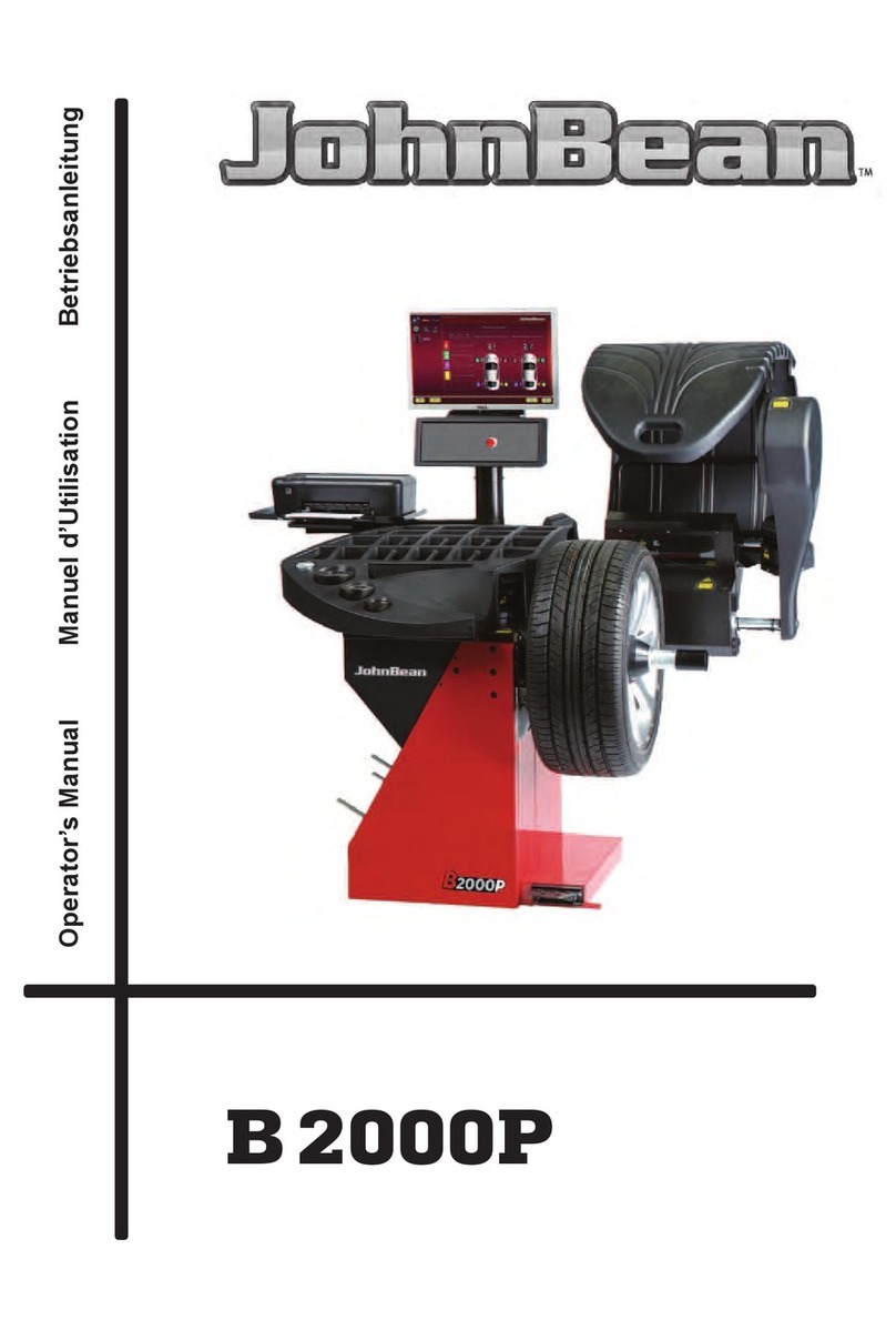 Snap-on Equipment JohnBean B2000P Series Operator's manual