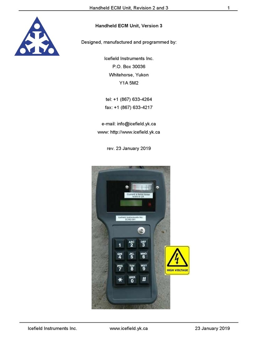 Icefield Instruments ECM2 Series manual