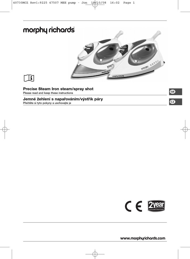 Morphy Richards Precise Steam Plus User manual