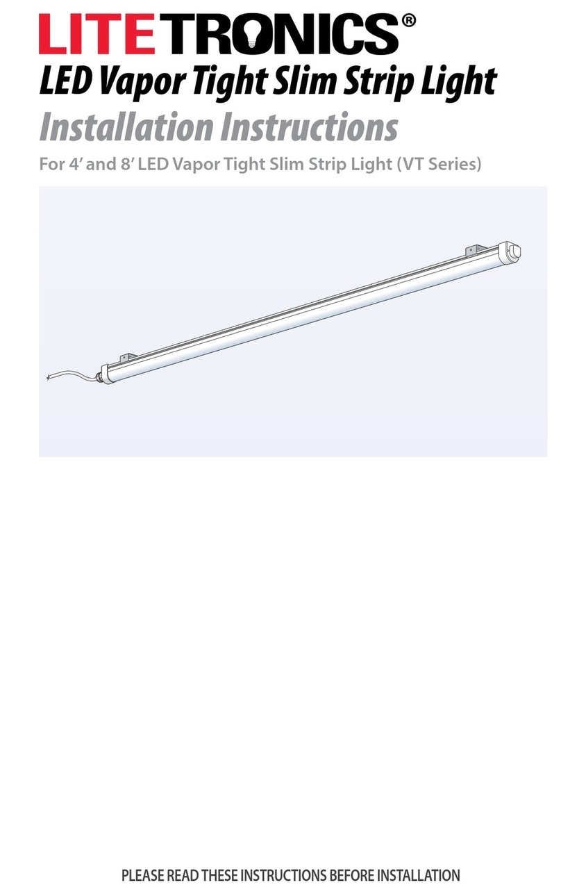 LITETRONICS LED Vapor Tight Slim Strip Light User manual
