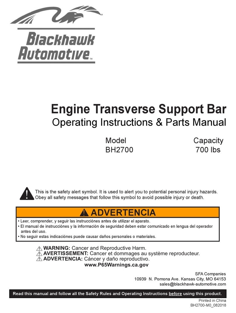 Black Hawk Automotive BH2700 Operating instructions & parts manual Black Hawk Automotive BH2700 Operating instructions & parts manual