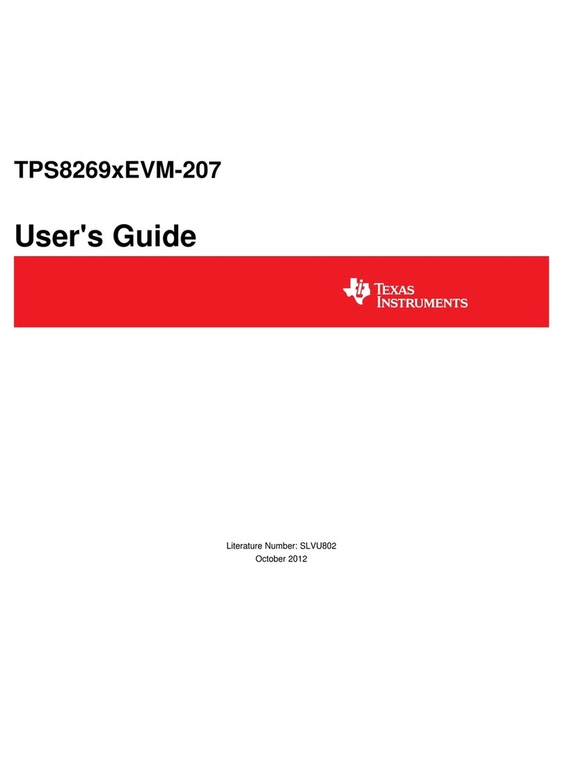 Texas Instruments TPS8269 EVM-207 Series User manual Texas Instruments TPS8269 EVM-207 Series User manual