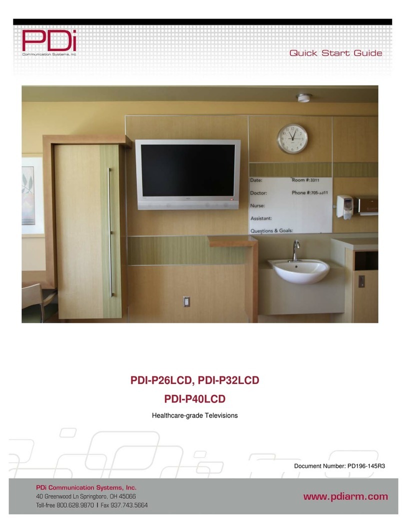 PDi PDI-P32LCD User manual