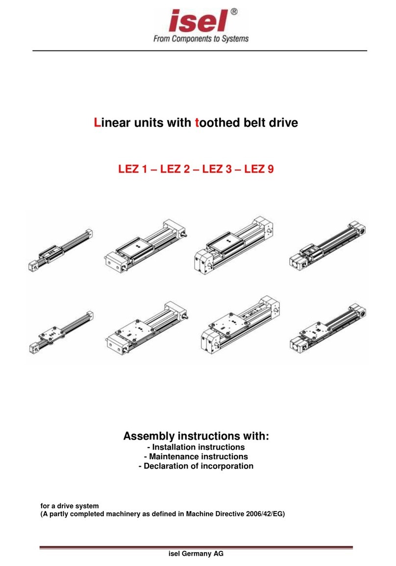 Isel LEZ 1 Assembly, installation and maintenance manual