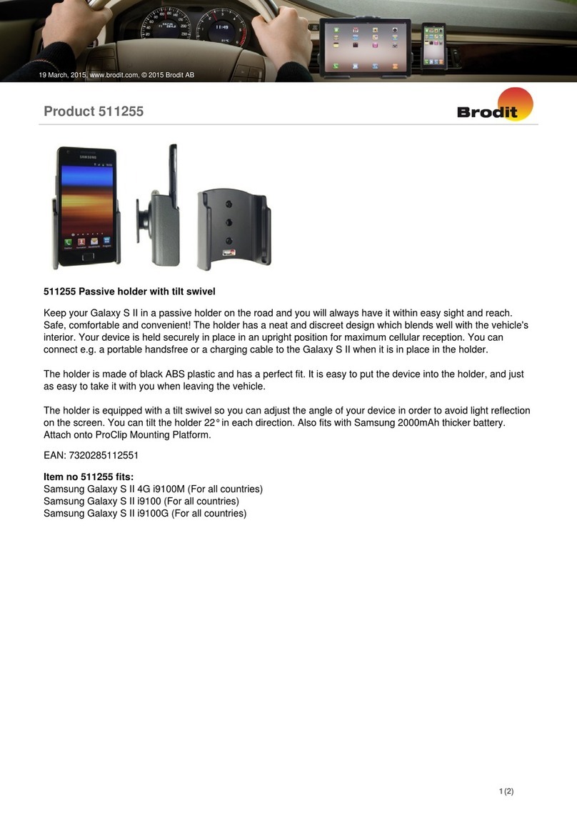Brodit 511255 User manual Brodit 511255 User manual