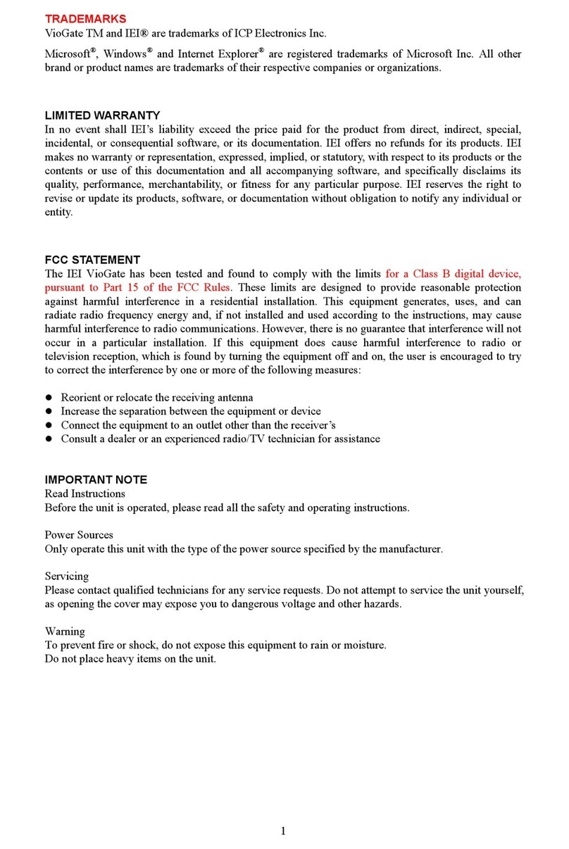 IEI Technology VioGate User manual