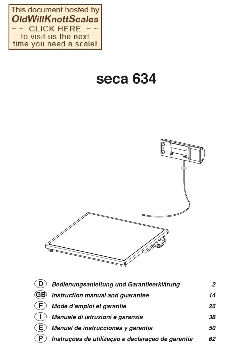 Seca 634 Instruction Manual