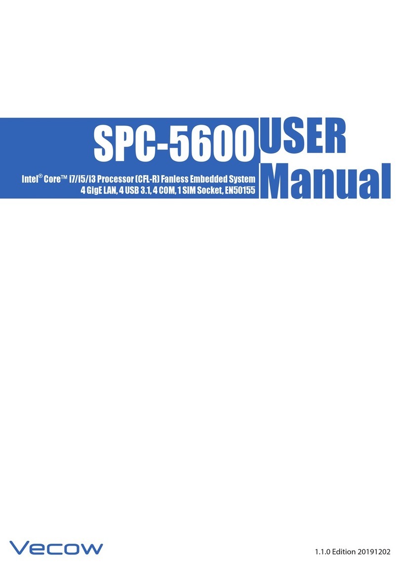 Vecow SPC-5600 User manual