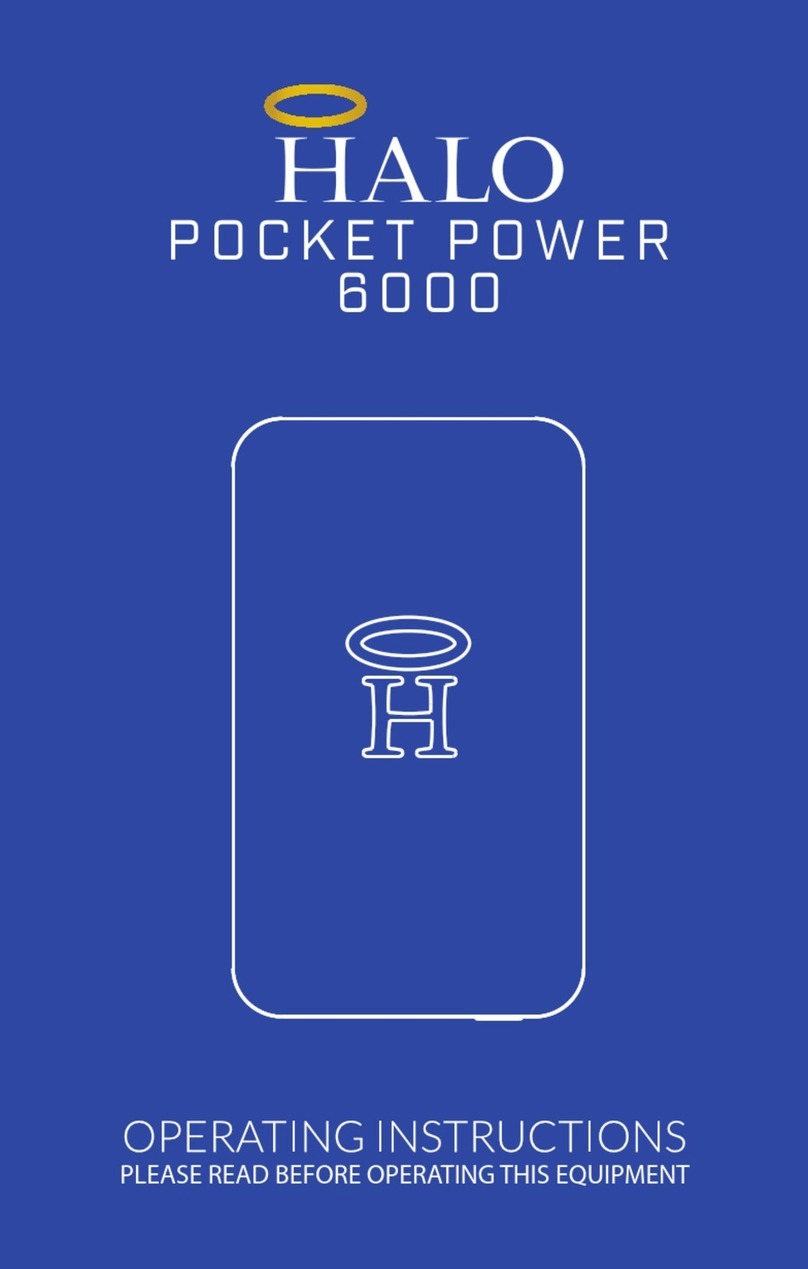 Halo Pocket Power 6000 operating instructions