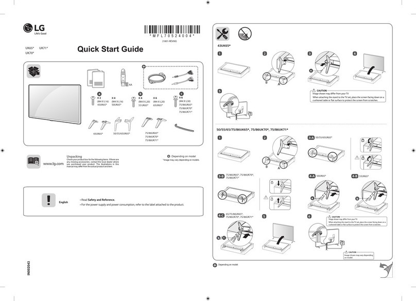 LG UK65 Series User manual