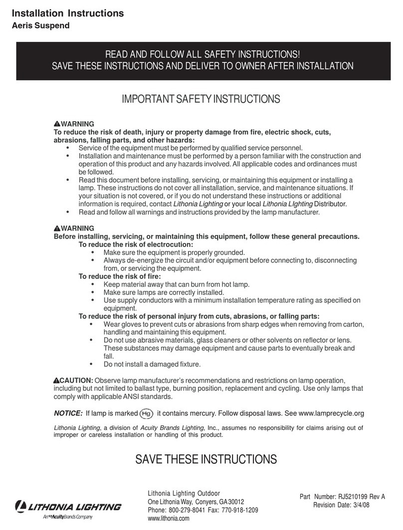 Acuity LITHONIA LIGHTING Aeris Suspend Series User manual