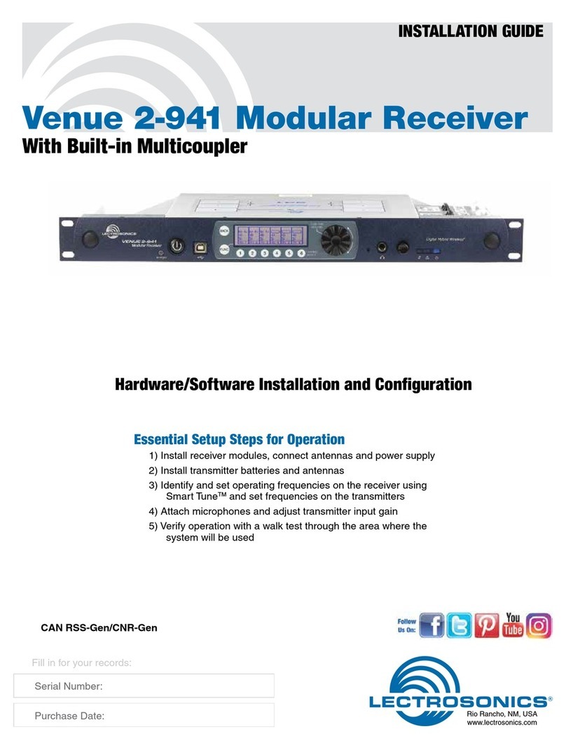 Lectronics Venue 2-941 installation guide