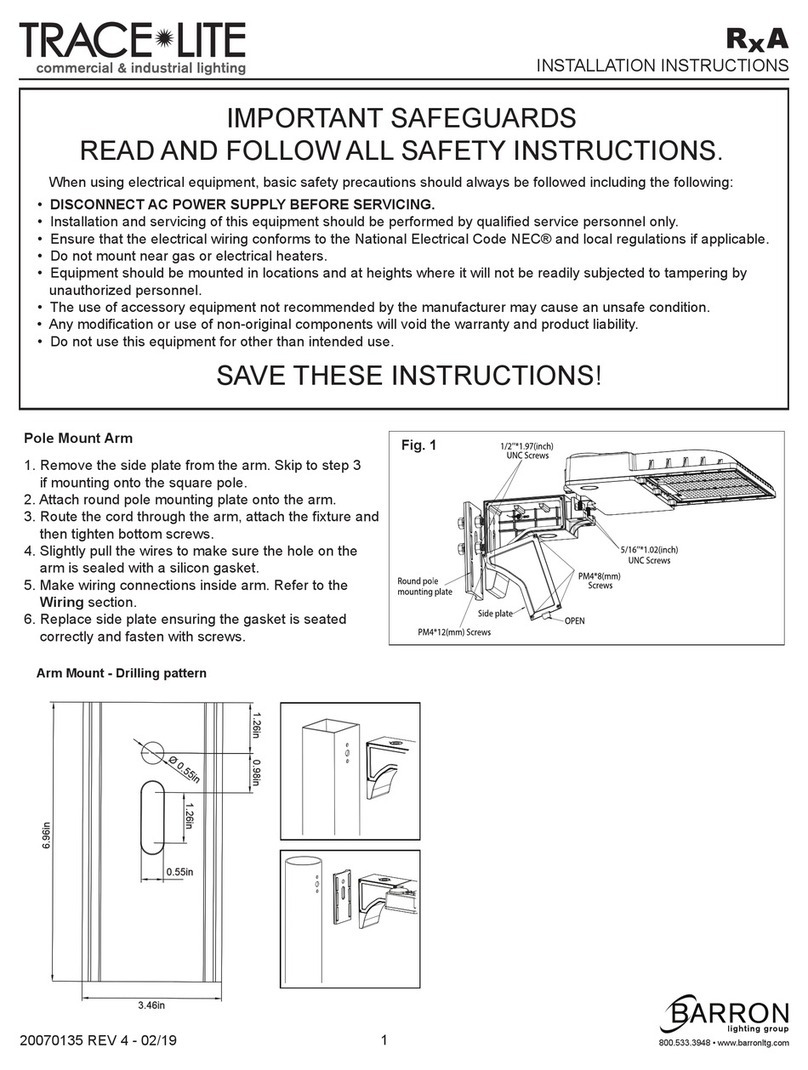 BARRON Trace-Light RxA User manual