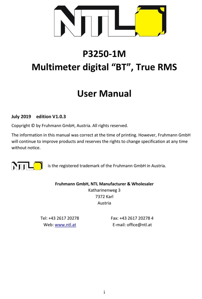 NTL P3250-1M User manual
