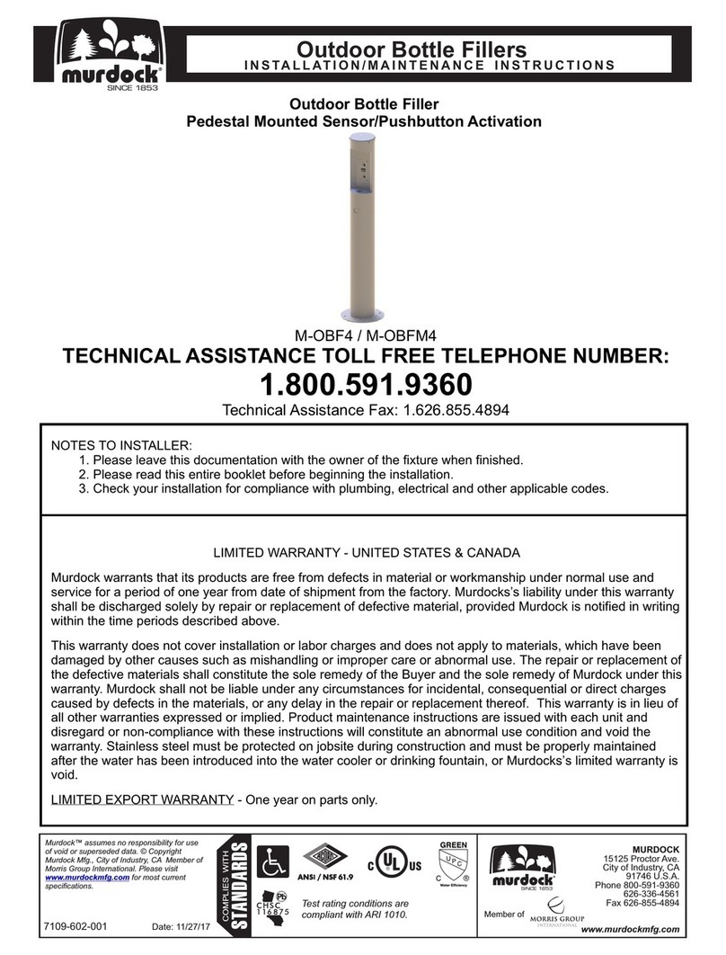 Murdock M-OBF4 Installation & maintenance instructions