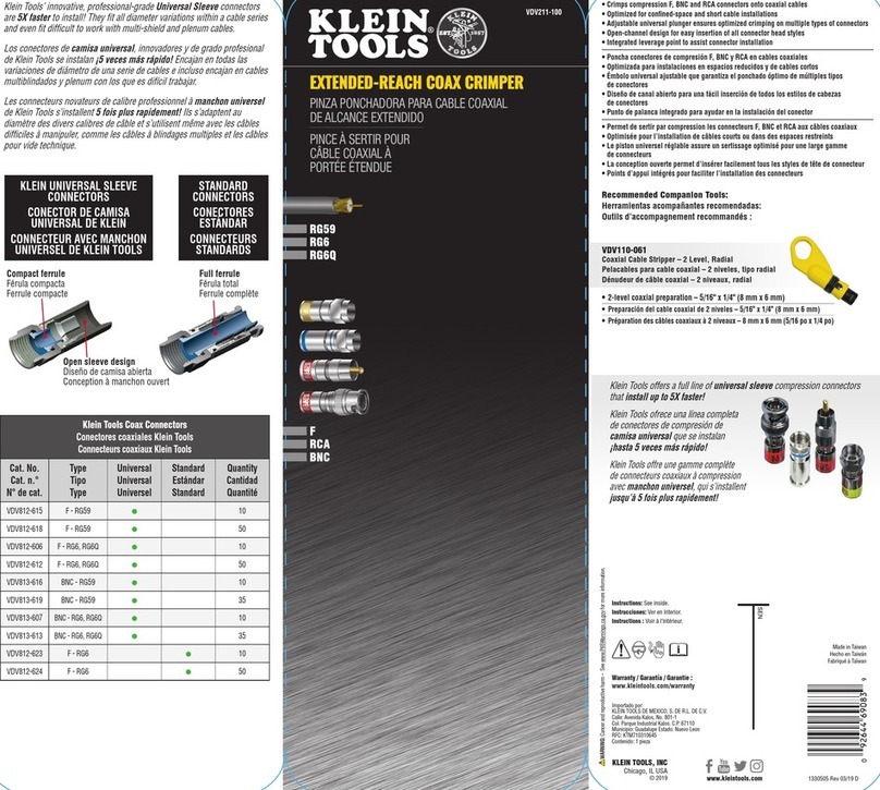 Klein Tools VDV211-100 manual