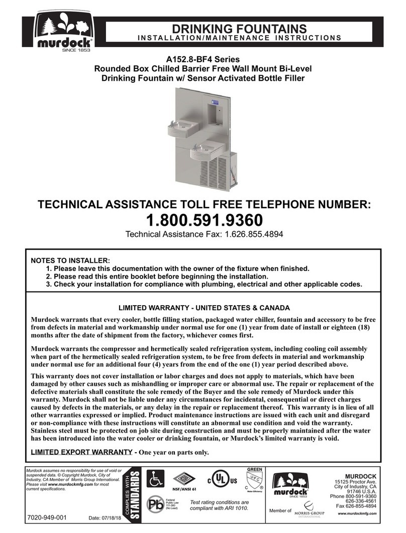 Murdock A152 8-BF4 Series Installation and operating instructions