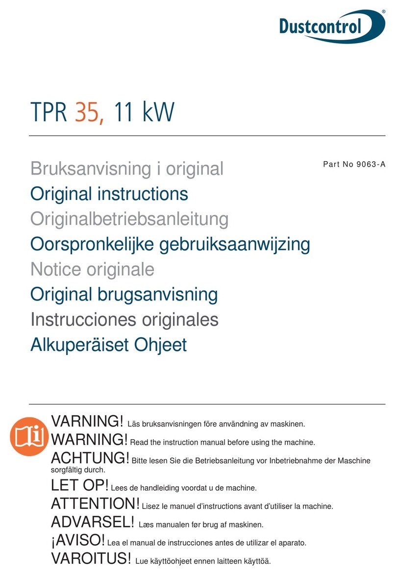 Dustcontrol TPR 35 Original instructions Dustcontrol TPR 35 Original instructions
