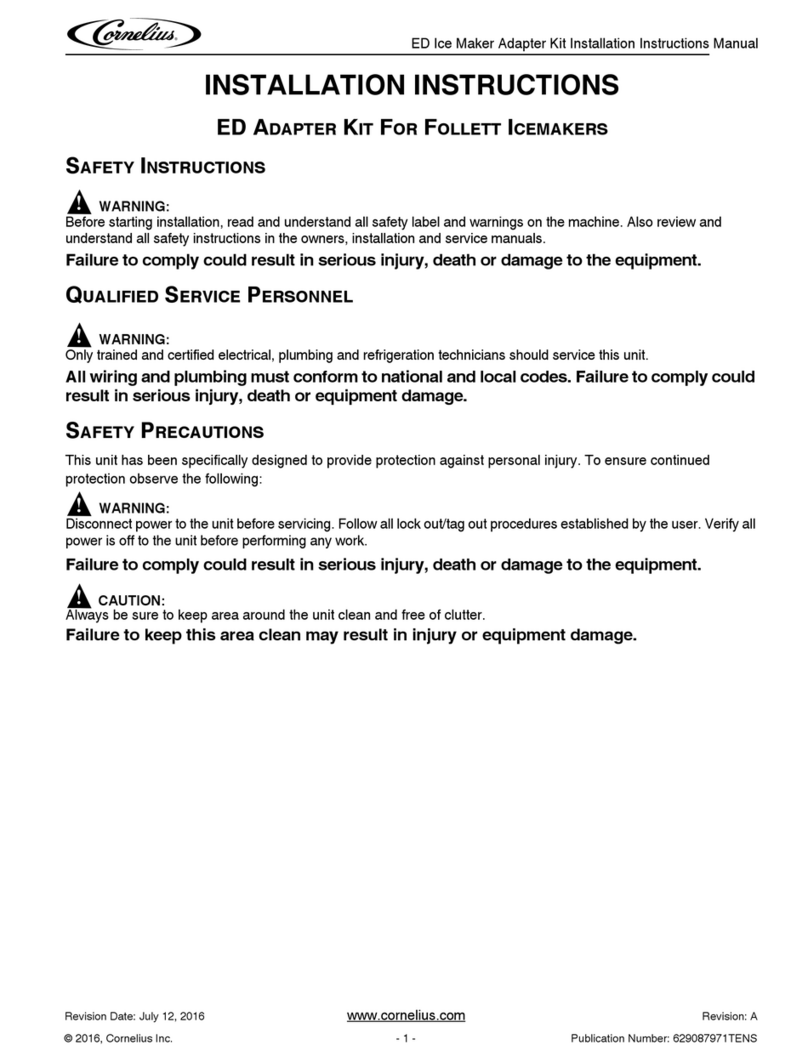 Cornelius ED installation instructions