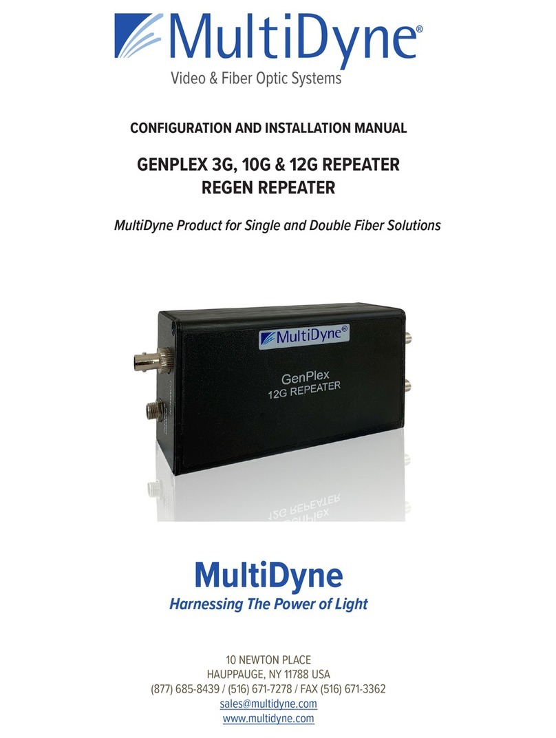 MultiDyne GENPLEX Series Configuration and Installation Manual MultiDyne GENPLEX Series Configuration and Installation Manual