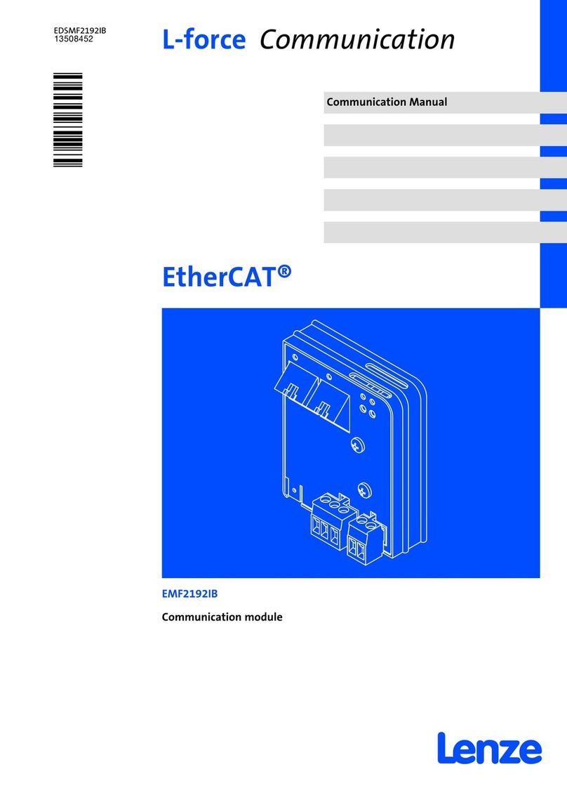 Lenze EMF2192IB Use and care manual
