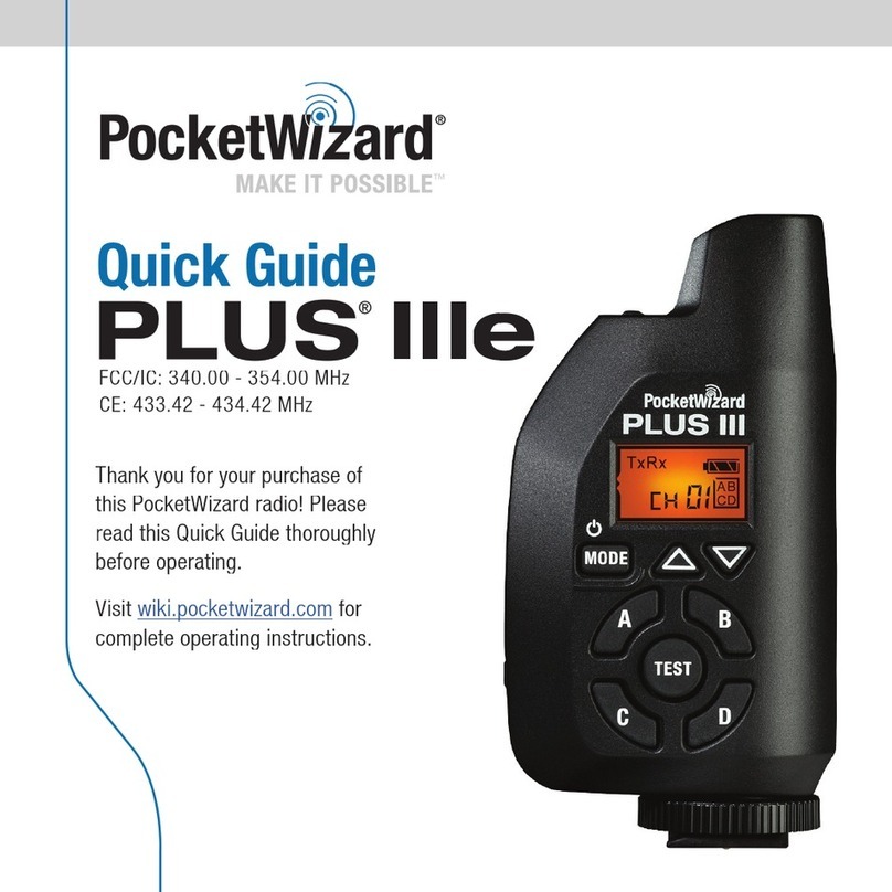 Pocket Wizard PLUS IIIe quick guide