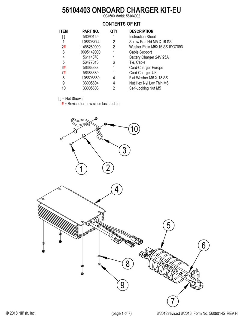 Nilfisk-Advance SC1500 56104002 installation instructions