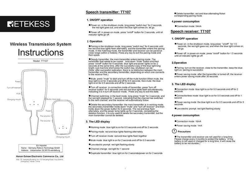 Retekess TT107 instructions