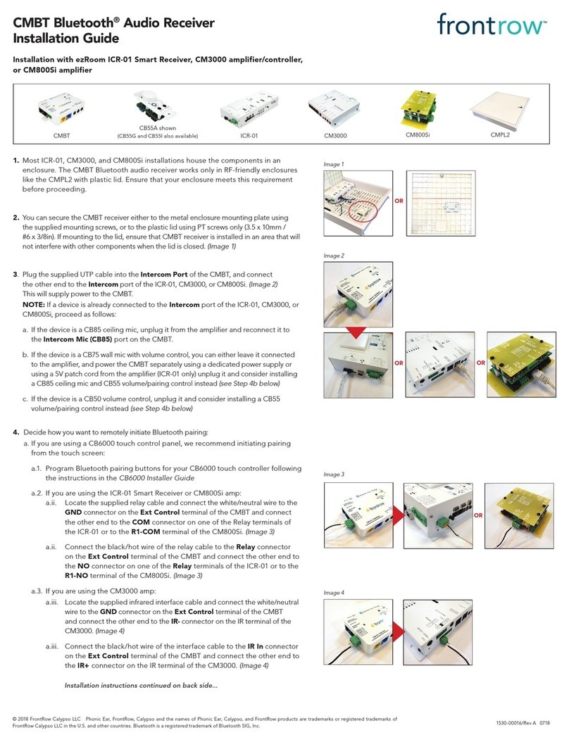 FrontRow CM3000 User manual