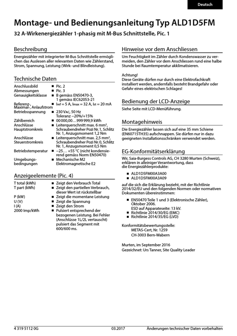 SBC Saia PCD ALD1D5FM User manual