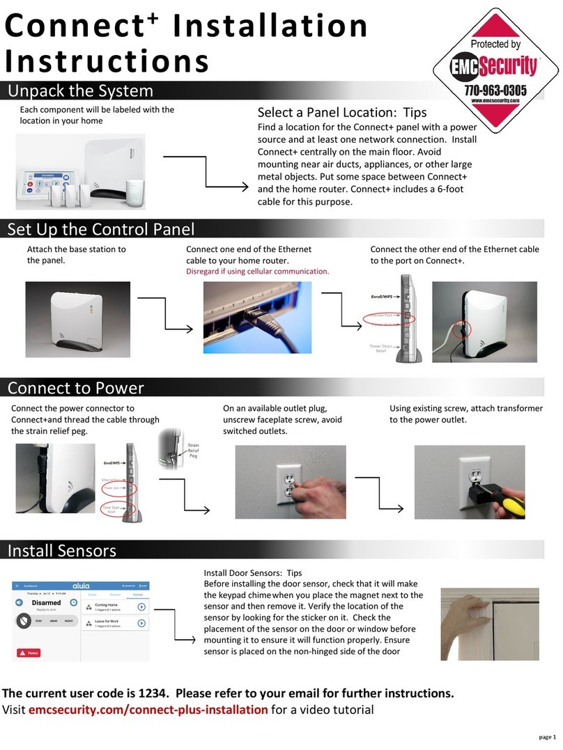 EMC Security Connect+ installation instructions EMC Security Connect+ installation instructions