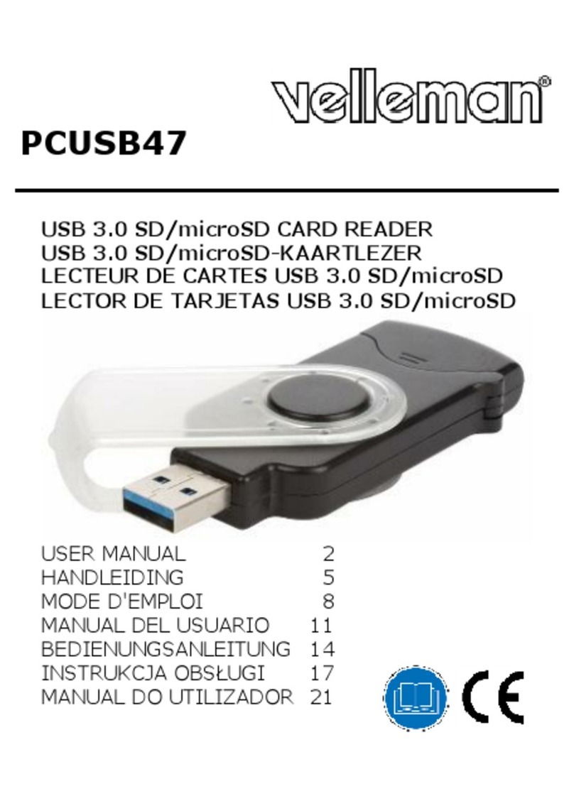 Velleman PCUSB47 User manual Velleman PCUSB47 User manual