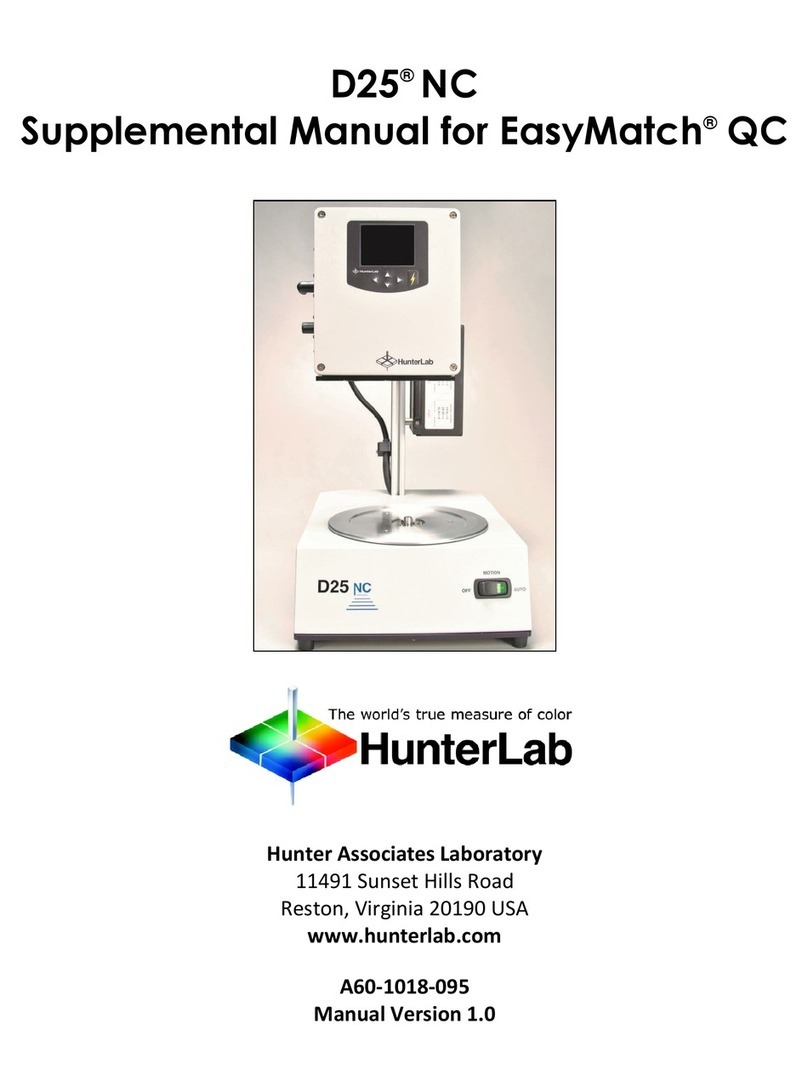 HunterLab EasyMatch QC Supplemental manual
