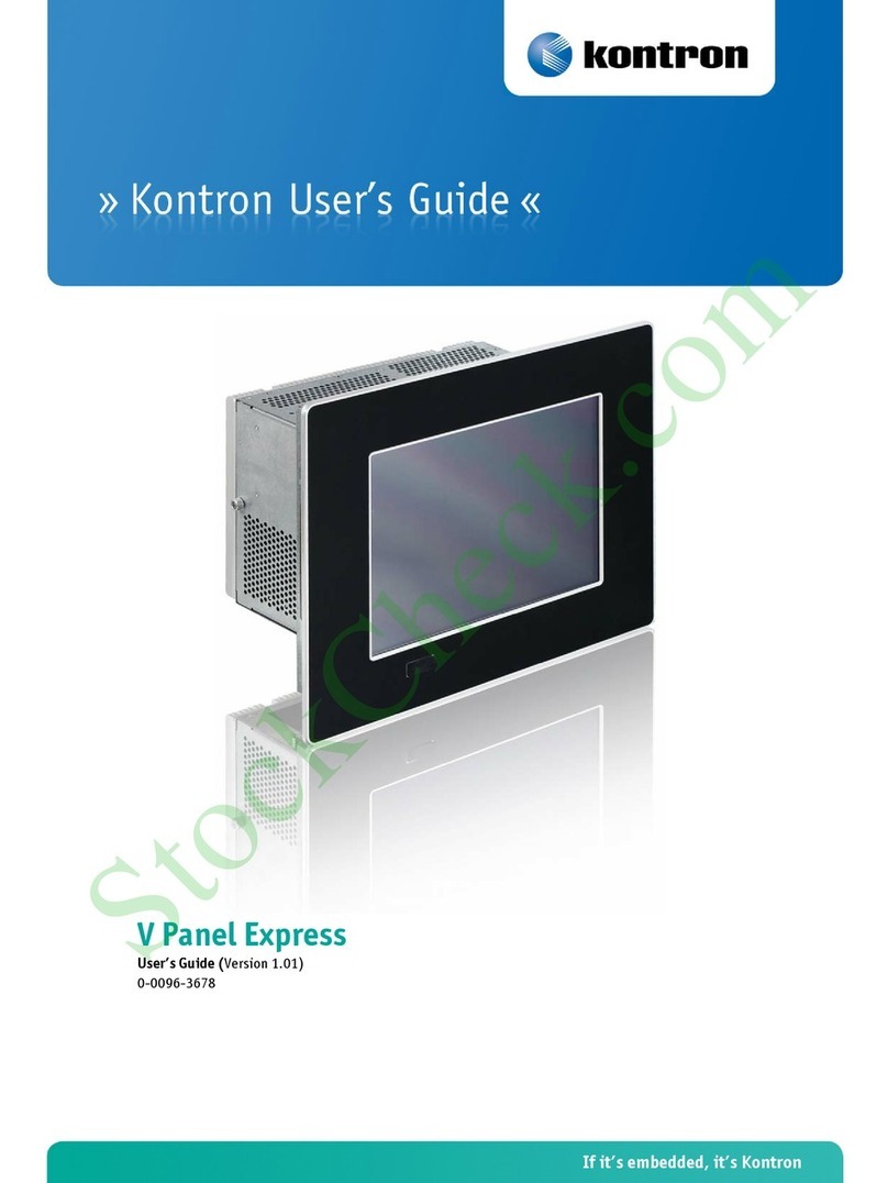 Kontron V Panel Express 121 User manual