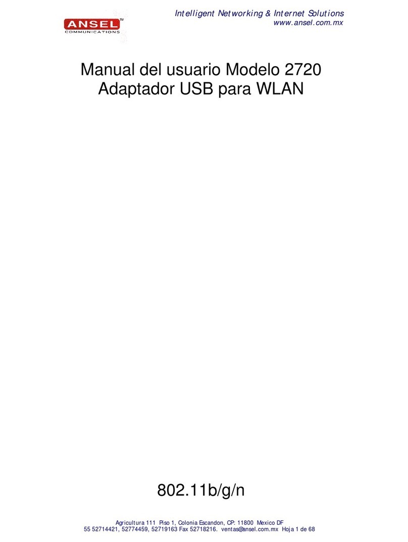 Ansel 2720 user manual