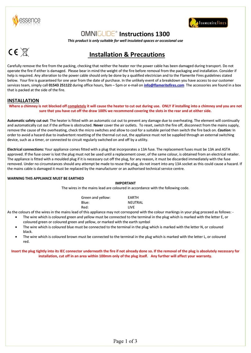 Flamerite Fires OnmiGlide 1300 instructions
