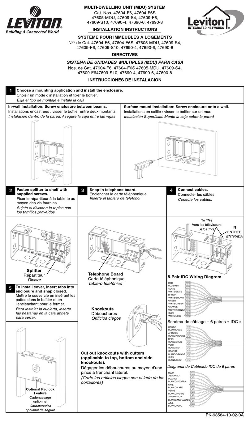 Leviton 47604-F6 installation instructions